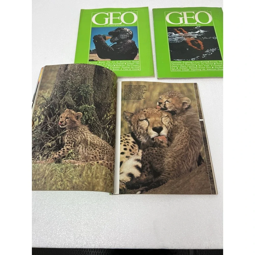 GEO Magazine Lot x3 March April 1980 Collector's Edition A NEW VIEW OF OUR WORLD
